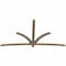 Ekena Millwork Davenport Rough Sawn Timber Gable Bracket, Douglas Fir, 108"W x 58"H x 2"D x 4"F, 13/12 Pitch GBW108X58X0204DAV00RDF - alternate 2